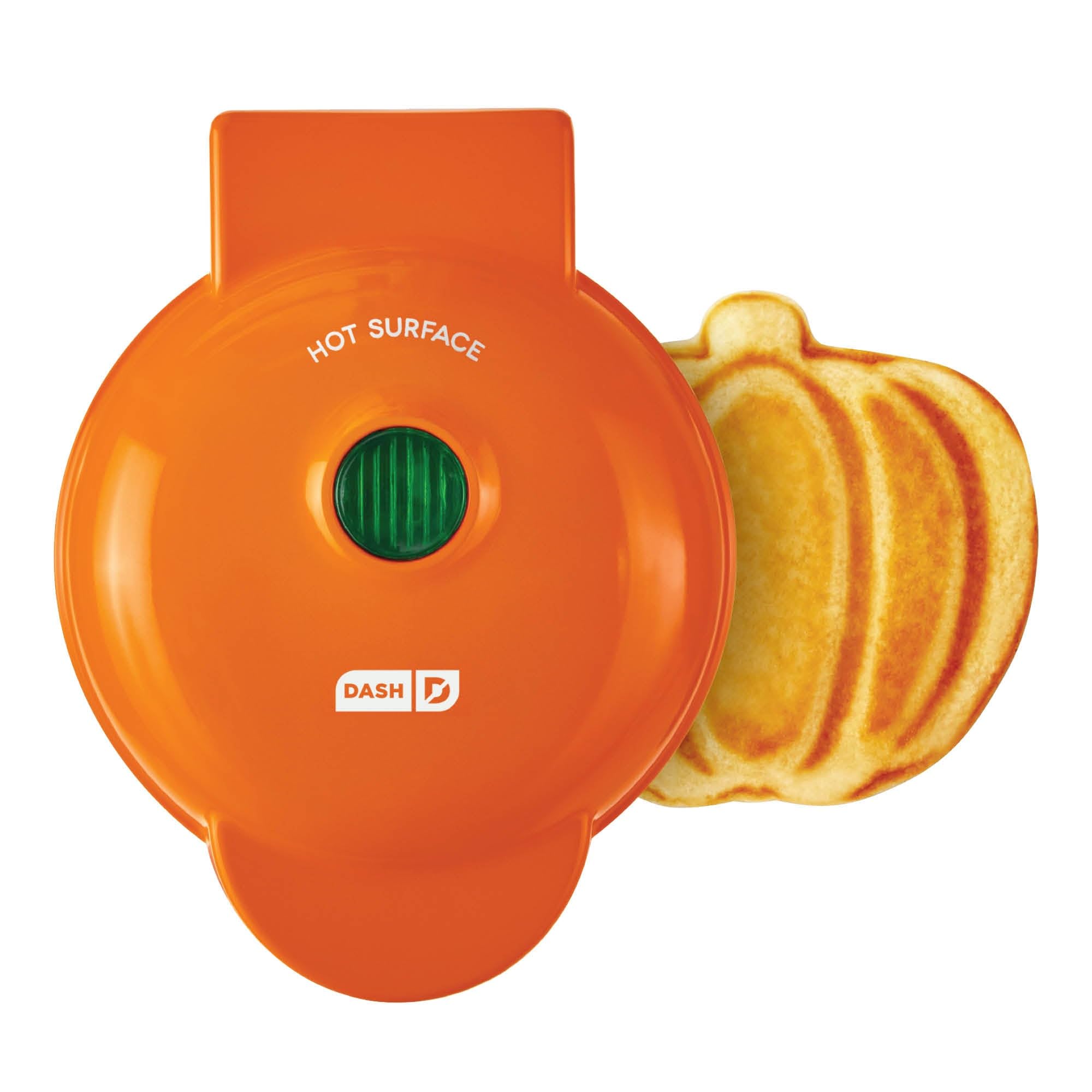 DASH DMWP001OR Mini Maker for Individual Waffles, Hash Browns, Keto Chaffles with Easy to Clean, Non-Stick Surfaces, 4 Inch, Ora