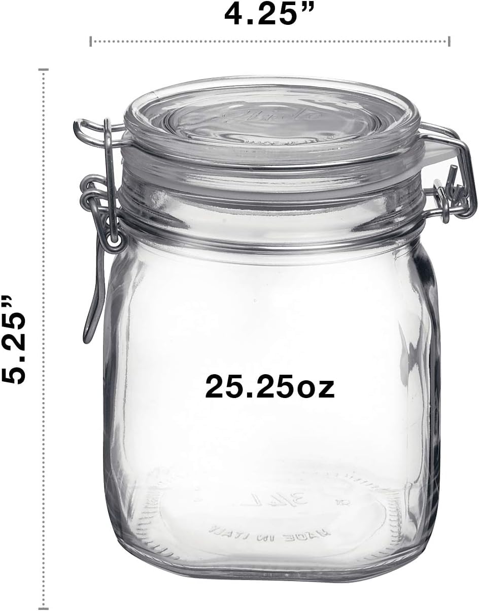 Bormioli Rocco 149280M04321991 Food Container, 25.25 Oz, Clear
