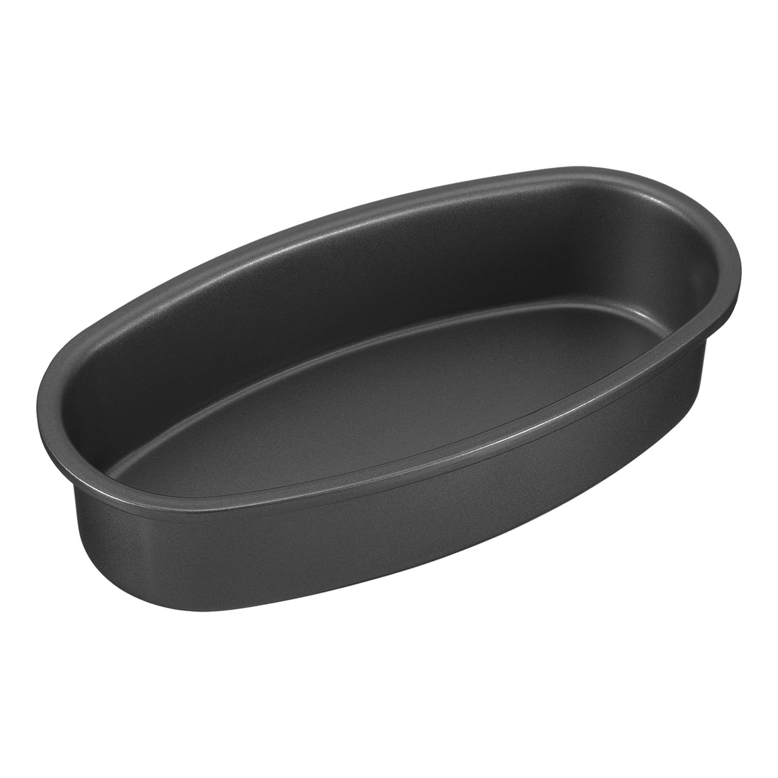 uxcell Oval Cake Pan 9Inch NonStick Cake Molds Leak Proof Ellipse Cheese Cake Pan Bread Pan for Cakes Baking Oven Baking Carbo