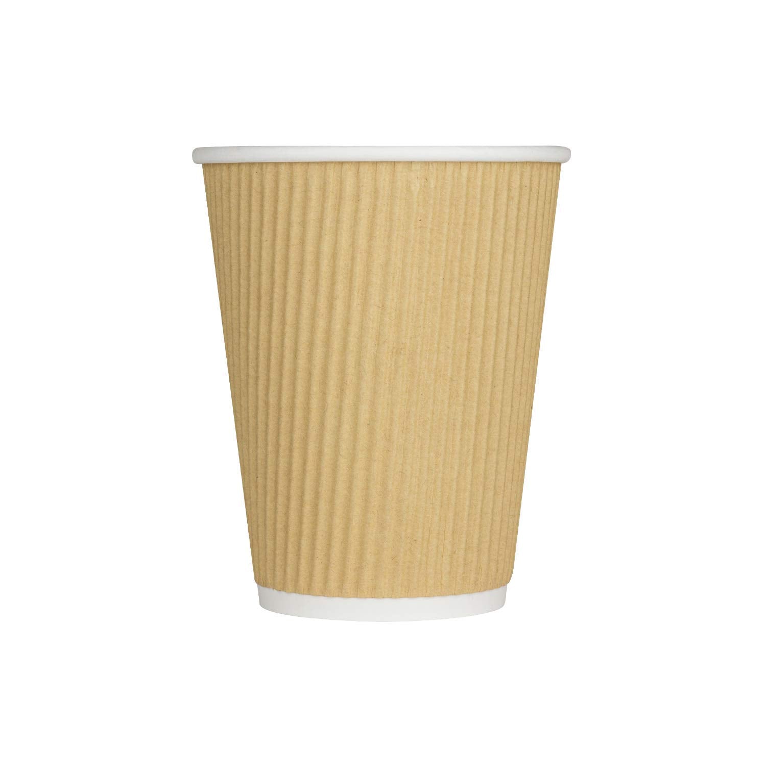 Karat C-Krc512 12 Oz Ripple Paper Hot Cup (90Mm Diameter), Kraft (Case Of 500)