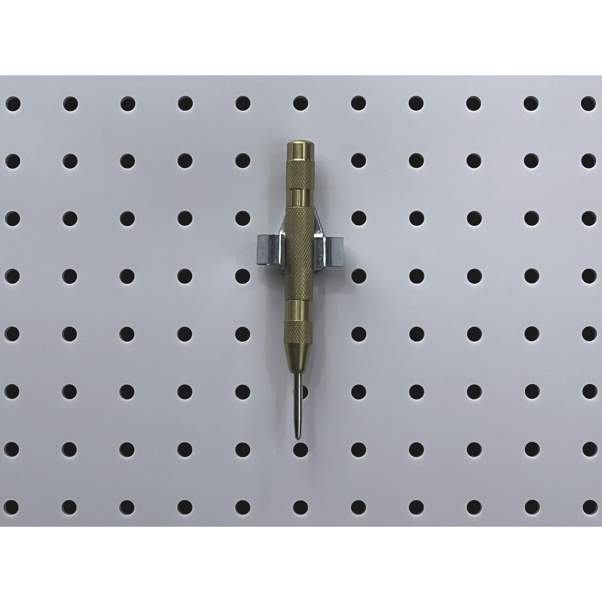 Triton Products Spring Clip Pegboard Hook - 1 1/8'', Pack Of 10, Chromate Dipped Steel Durahook For 1/8'' And 1/4'' Pegboards An