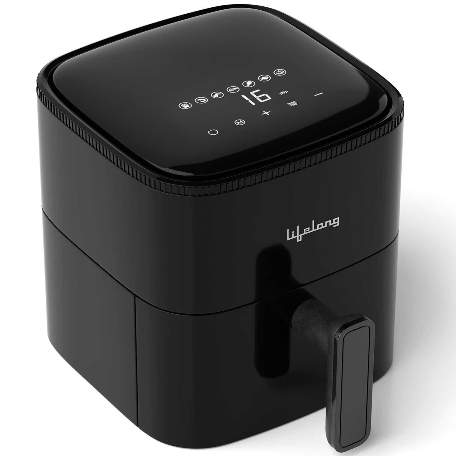 Lifelong 4.2 Litre Digital Air Fryer | Touch Control, 7 Preset Menu, Detachable Handle, Non-Stick Basket, Rapid Air Technology |