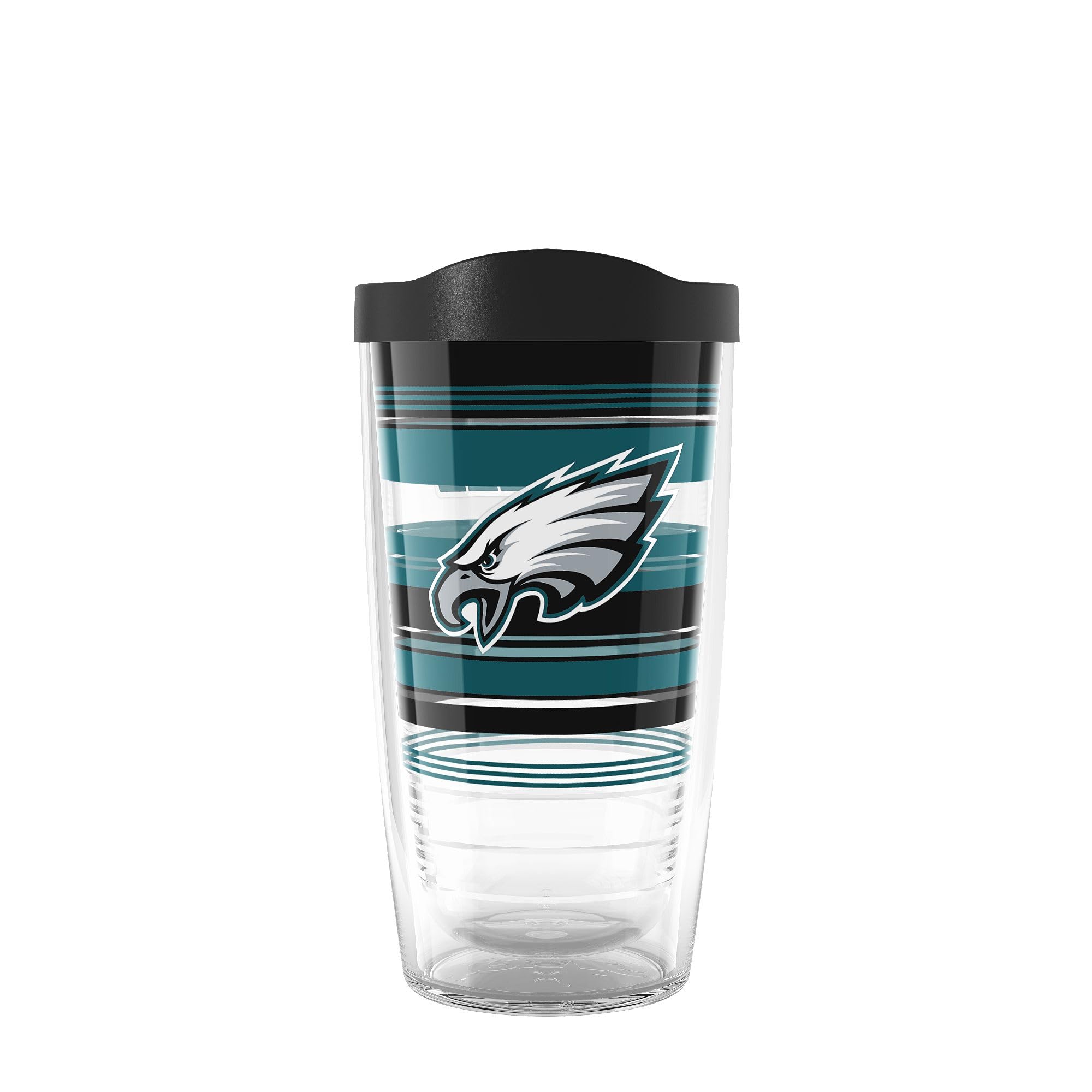 Tervis NFL Philadelphia Eagles - Hype Stripes Made in USA Double Walled Insulated Tumbler Travel Cup Keeps Drinks Cold & Hot, 16