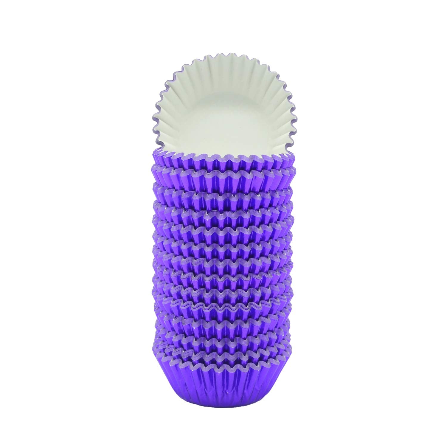 Mombake Mini Purple Foil Cupcake Liners Muffin Baking Cups For Party And More, 300-Count