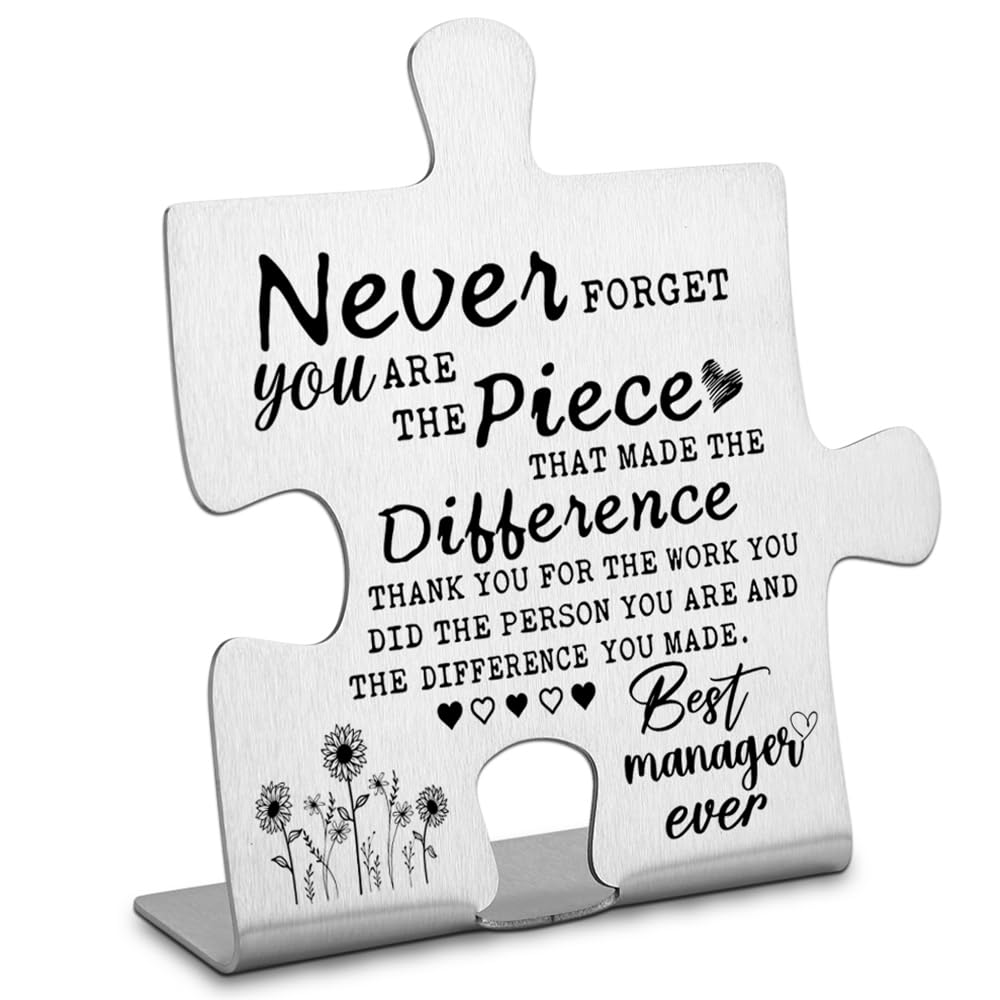 Thank you Appreciation gifts for Manager Mentor, Going Away Gift Retirement Gift for Manager Coworker, Never forget you are the 
