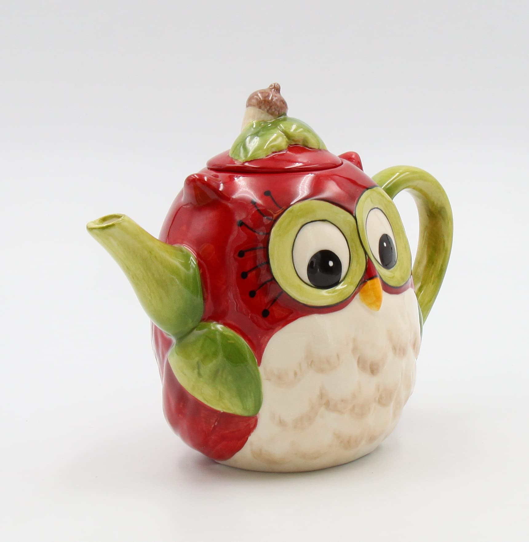 Cosmos Gifts Ceramic Owl Teapot, 6-Inch