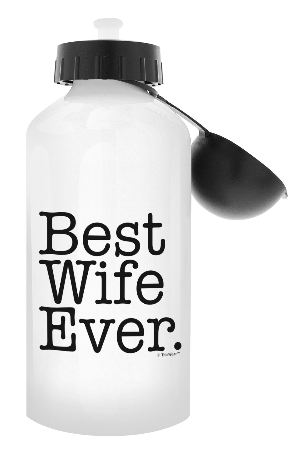 Best Wife Gifts Best Wife Ever Wife Gifts For Women Gift 18Oz Aluminum Water Bottle With Cap & Sport Top