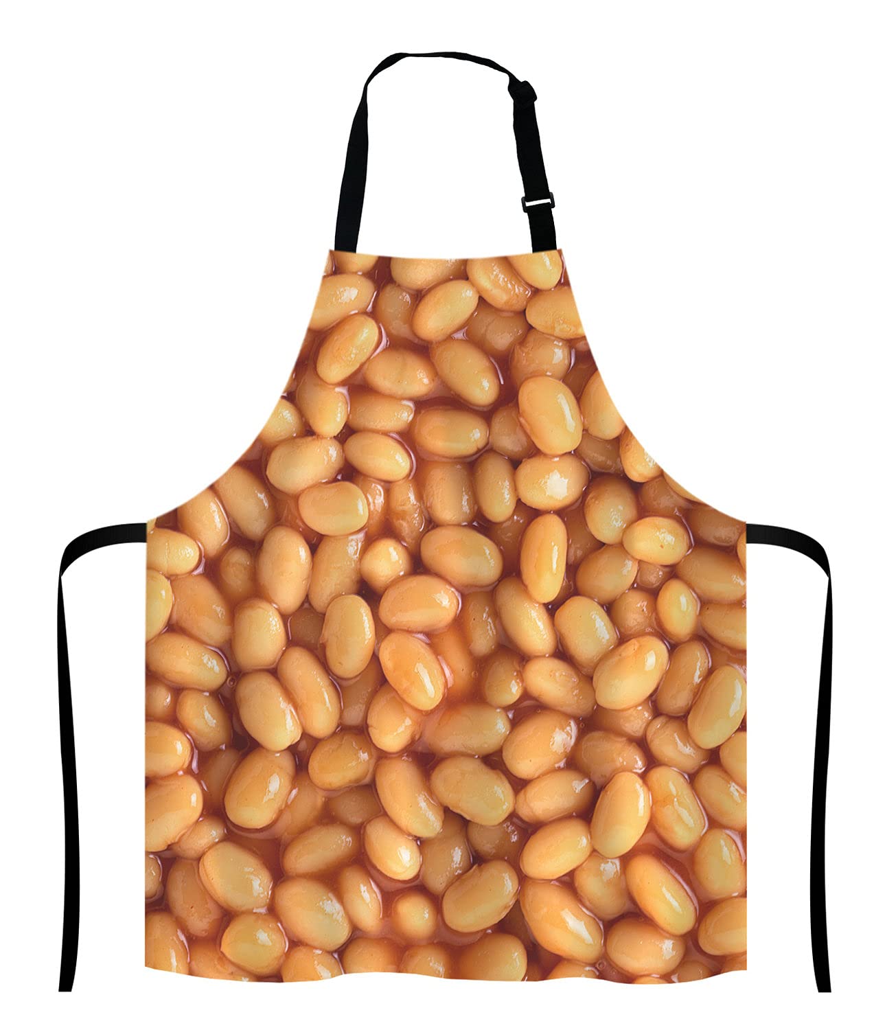 Lefolen Funny Baking Apron Baked Beans, Novelty Cooking Chef Present For Men Womens Baking Present Full Bbq Grilling Kitchen Apr