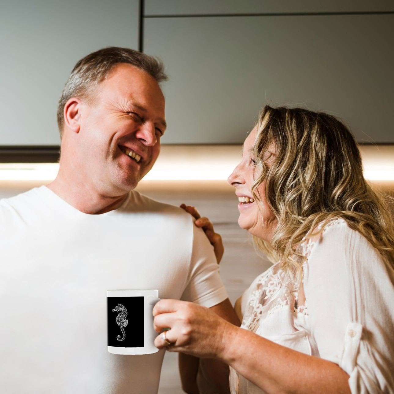 3Drose Mug, 15Oz, White