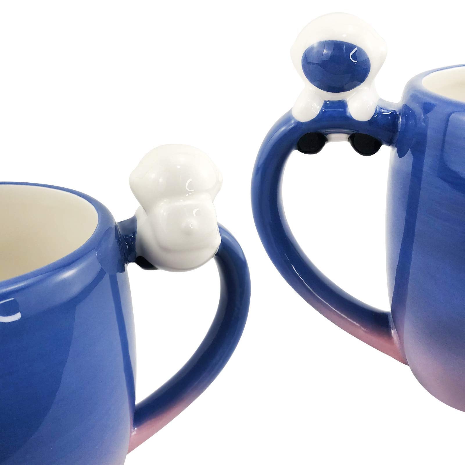Lavezee I Love You to the Moon and Back Ceramic Mug with Handle, 16 Ounce Large Coffee Tea Cup Mugs Gift
