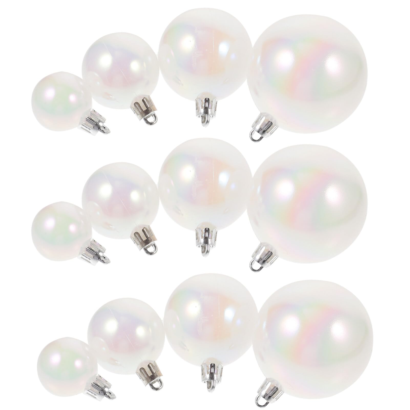 Garneck 40pcs Shatterproof Christmas Ball Ornaments Plastic Xmas Tree Decorations for Holiday Parties Indoor Outdoor Use Easy to