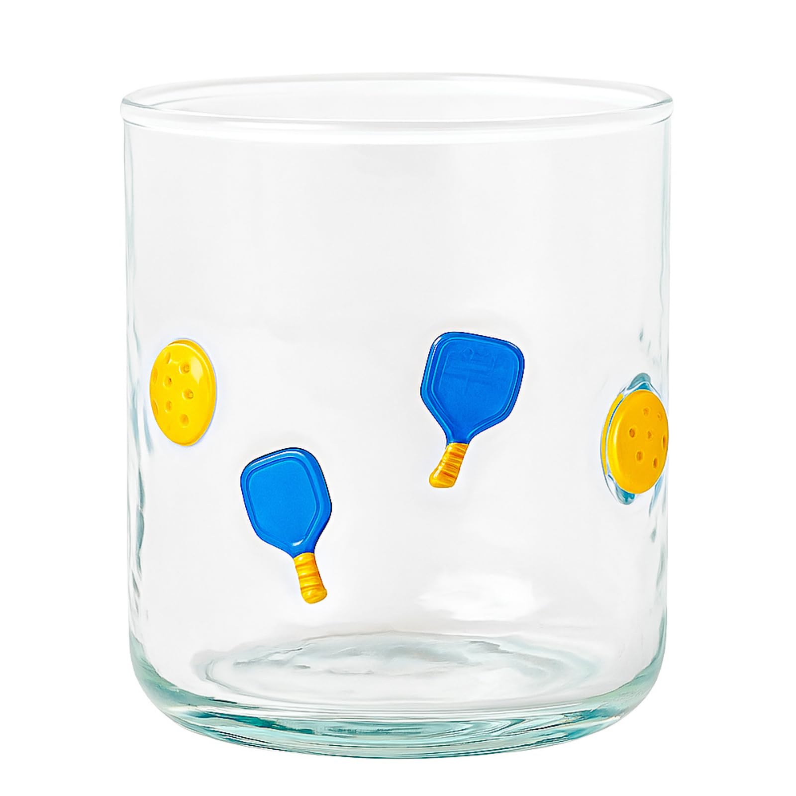 Khen Set of 2 Pickleball Paddle Icon Juice Glass Athletic Sports Cup 14.8oz