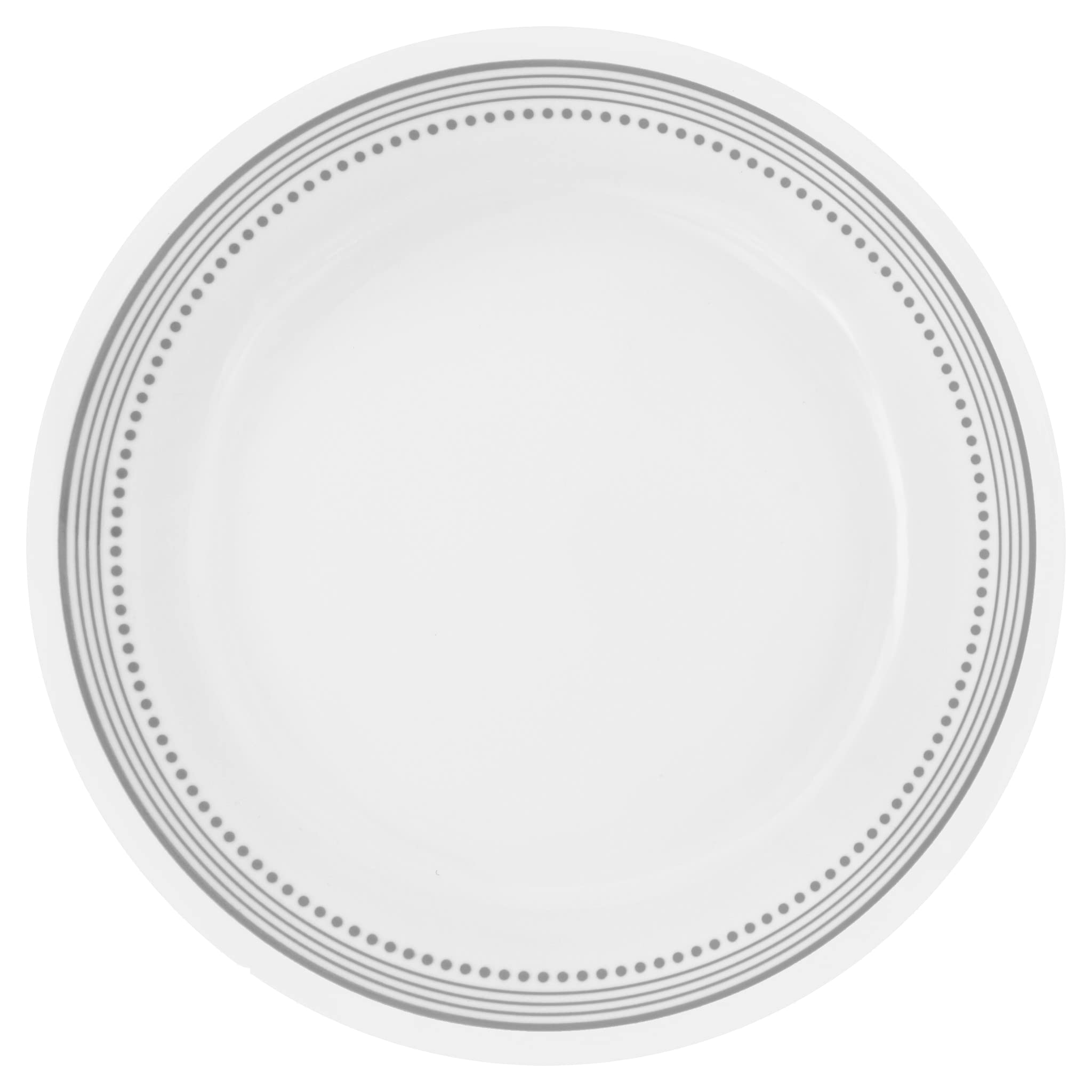 Corelle Dinnerware Set (4pc Set, Mystic Gray)-Set for 4 | Includes 4 x Side Plates | 80% Recycled Glass | 3 X More Durable, Half