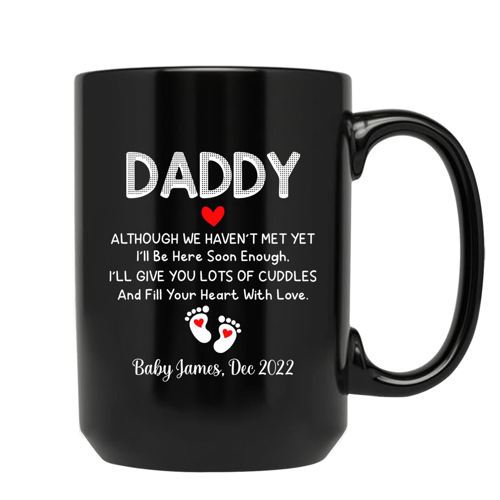 Personalized Daddy Coffee Mug, Gifts Ideas for Dad, Daddy, Father, Father-in-law, Unique Gifts Idea For Men & Husband, Custom Da