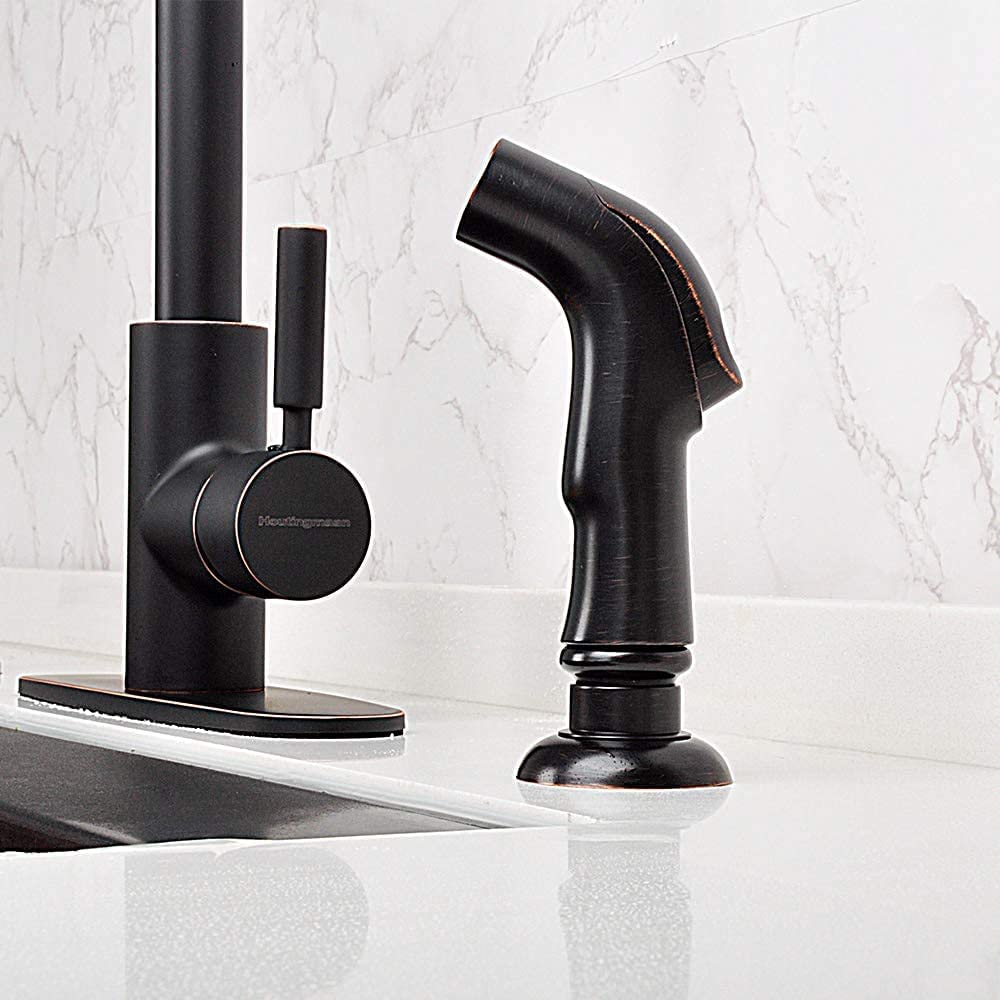 Kitchen Sink Sprayer Replacement - Houtingmaan Kitchen Sprayer Replacement  Side Sprayer for Kitchen Sink  Sink Sprayer Head with Hose and Holder  Oil Rubbed Bronze