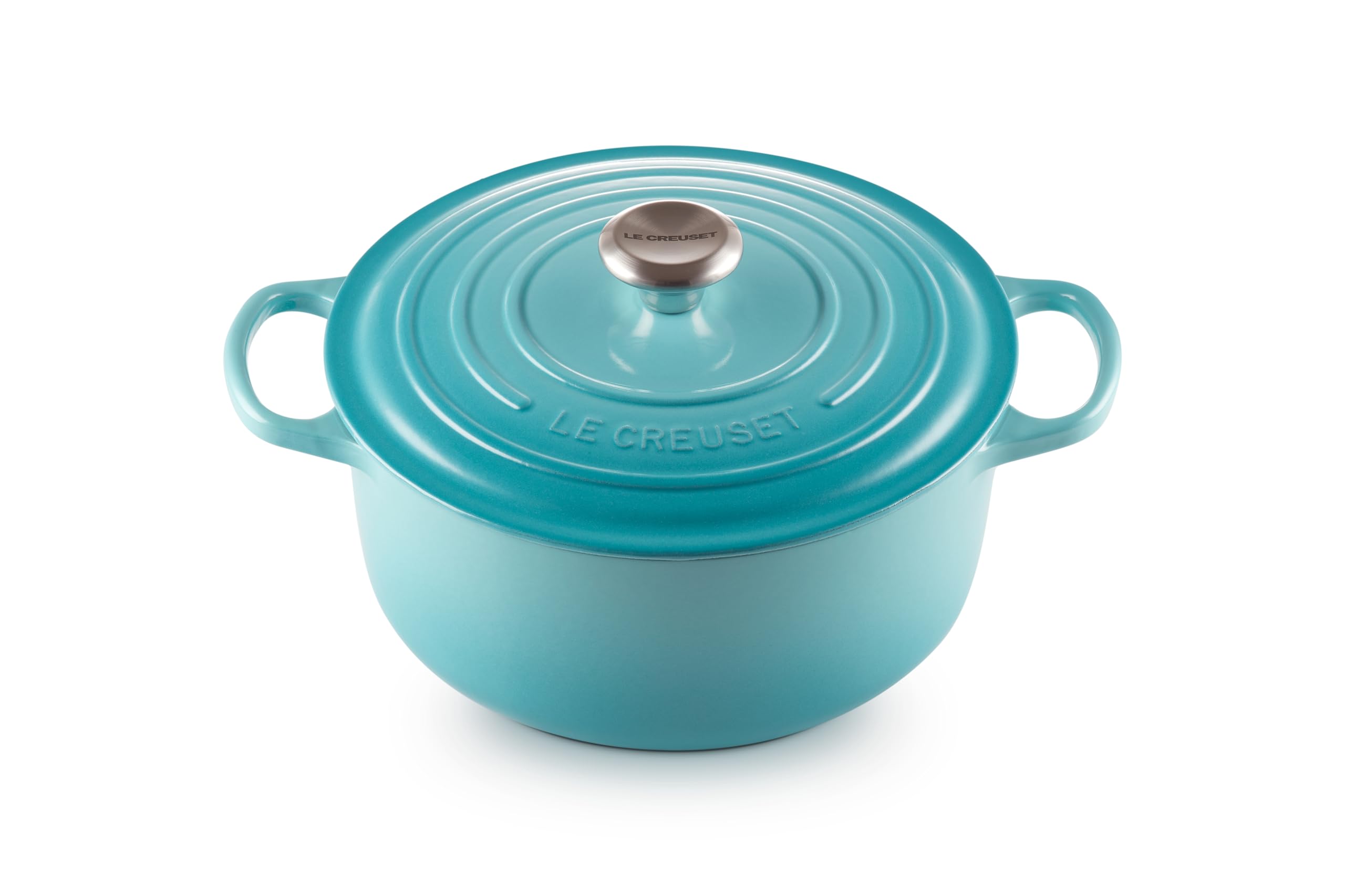 Le Creuset Signature Enameled Cast Iron Round Dutch Oven, 5.5Qt., Caribbean