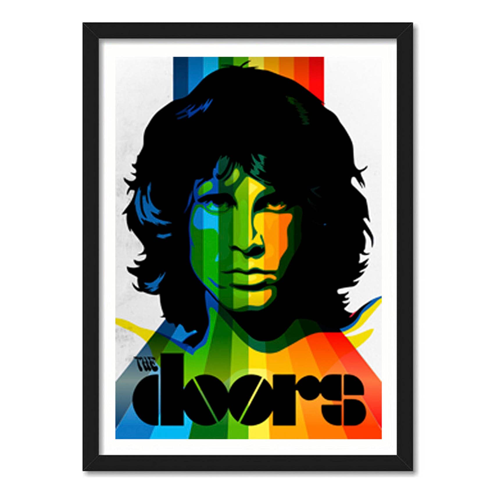 Good Hope The Door Jim Morrison Popart Framed Poster, Multicolour, Print, 10Inch X 13Inch For Room Office Wall