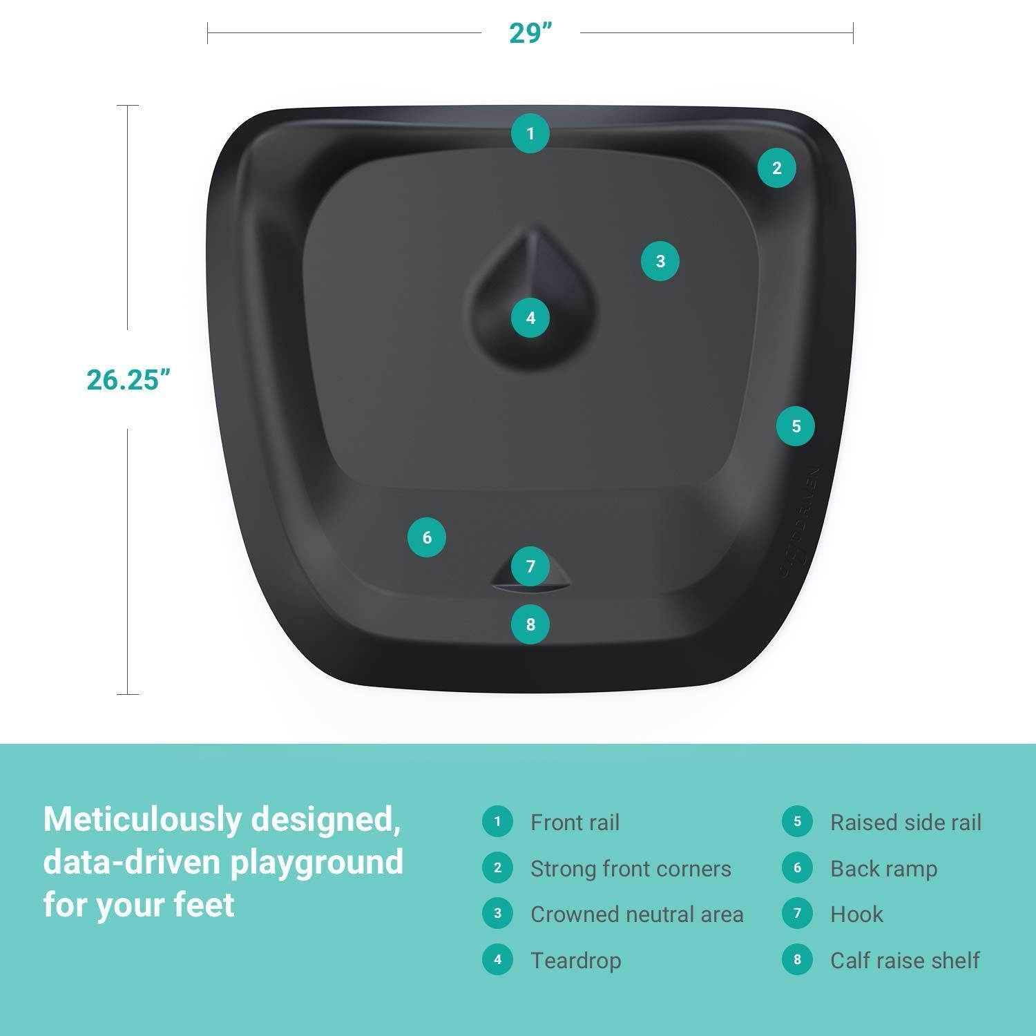 Topo Comfort Mat By Ergodriven | The Not-Flat Standing Desk Anti-Fatigue Mat With Calculated Terrain | Standing Desk Mat | Comfo