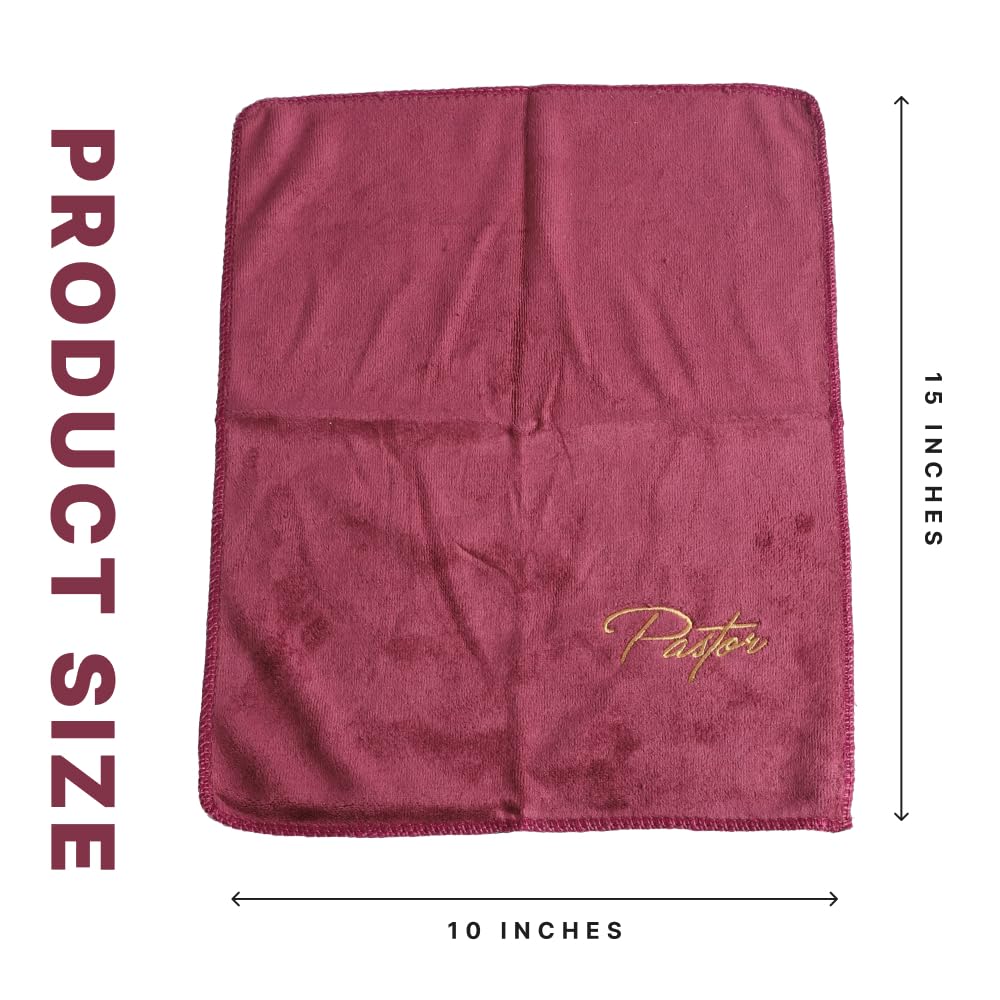 Swanson Christian Products Embroidered Hand Towels - 'Pastor' - Gifts For Pastor, Clergy, & Ministers - Pastor Towel - Hand Towe