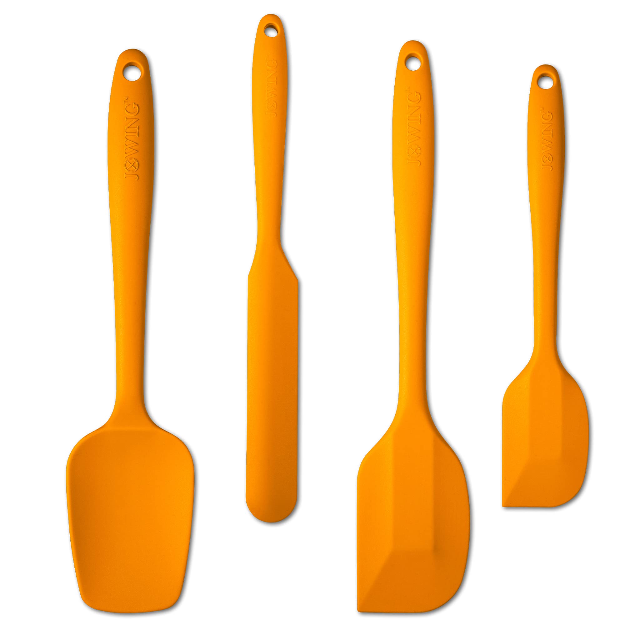 4 Piece Silicone Spatula Set, Flexible Heat Resistant Non-Scratch Baking Cooking Rubber Spatulas With Stainless Steel Core, Oran