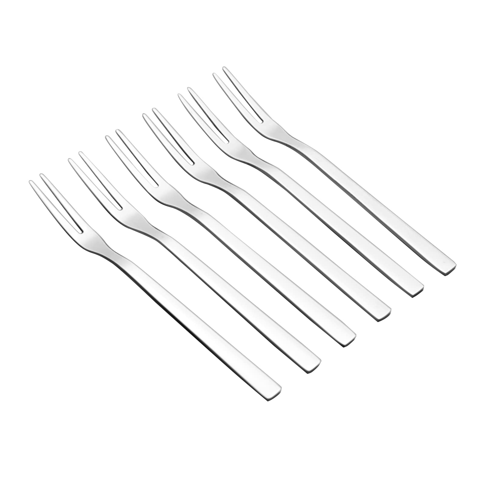 Lesbin 12-Piece 2-Prong Fork, Stainless Steel Fruit Forks, 5.4-Inch