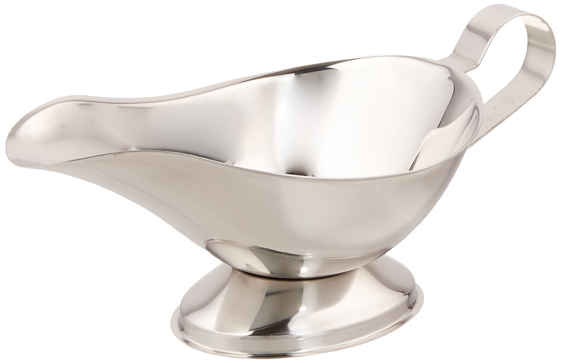 Royal Industries Gravy Boat, Stainless Steel, 16 Oz, Silver