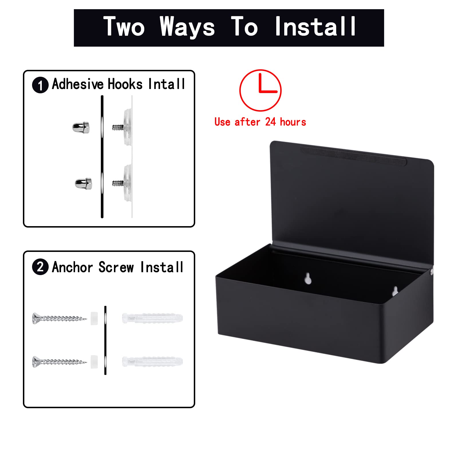 Yrong Adhesive Toilet Paper Holder With Shelf And Storage, Wall Mount Toilet Paper Roll Holder & Flushable Wipes Dispenser Set F