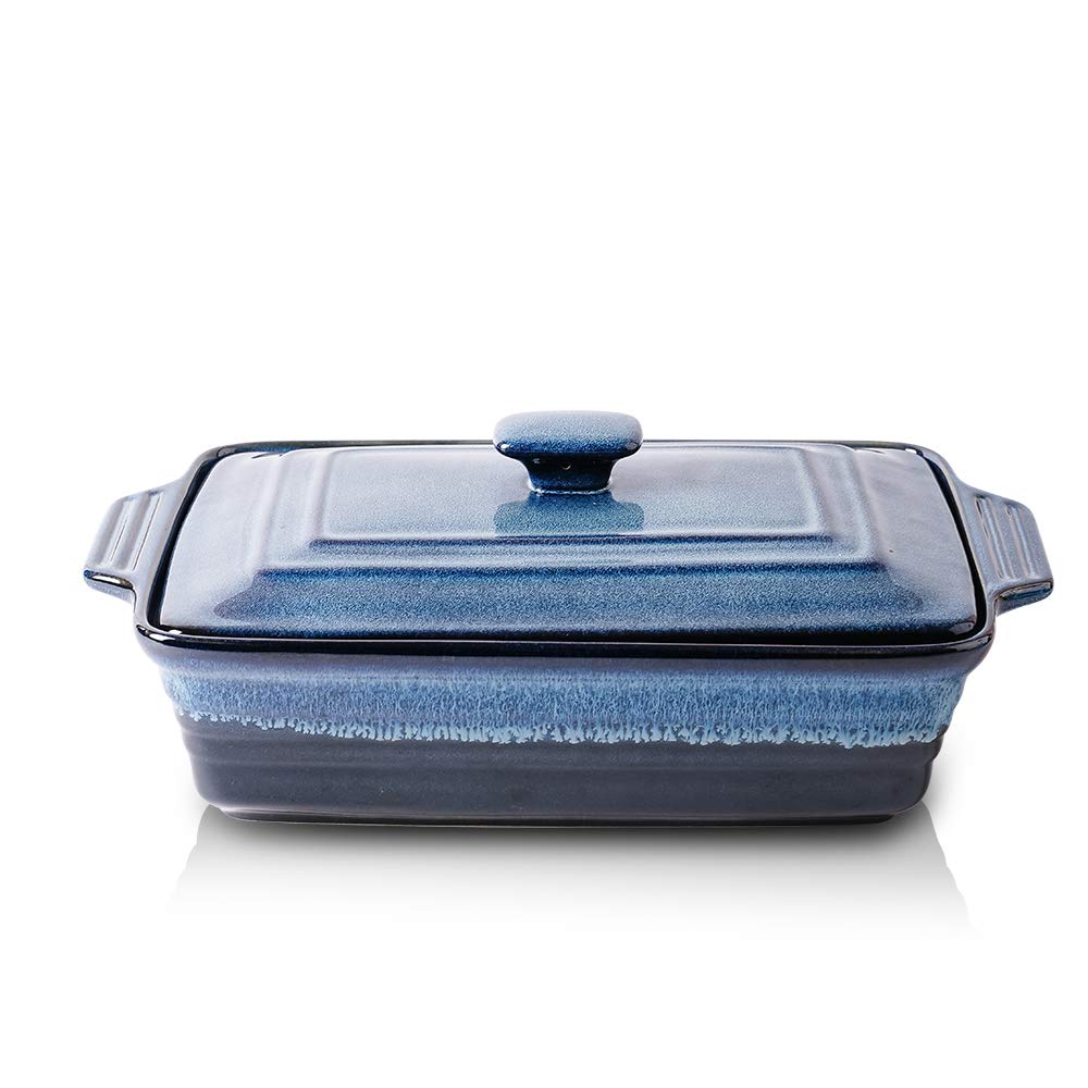 Koov Ceramic Casserole Dish With Lid, Covered Rectangular Casserole Dish Set, Lasagna Pans With Lid For Cooking, Baking Dish Wit