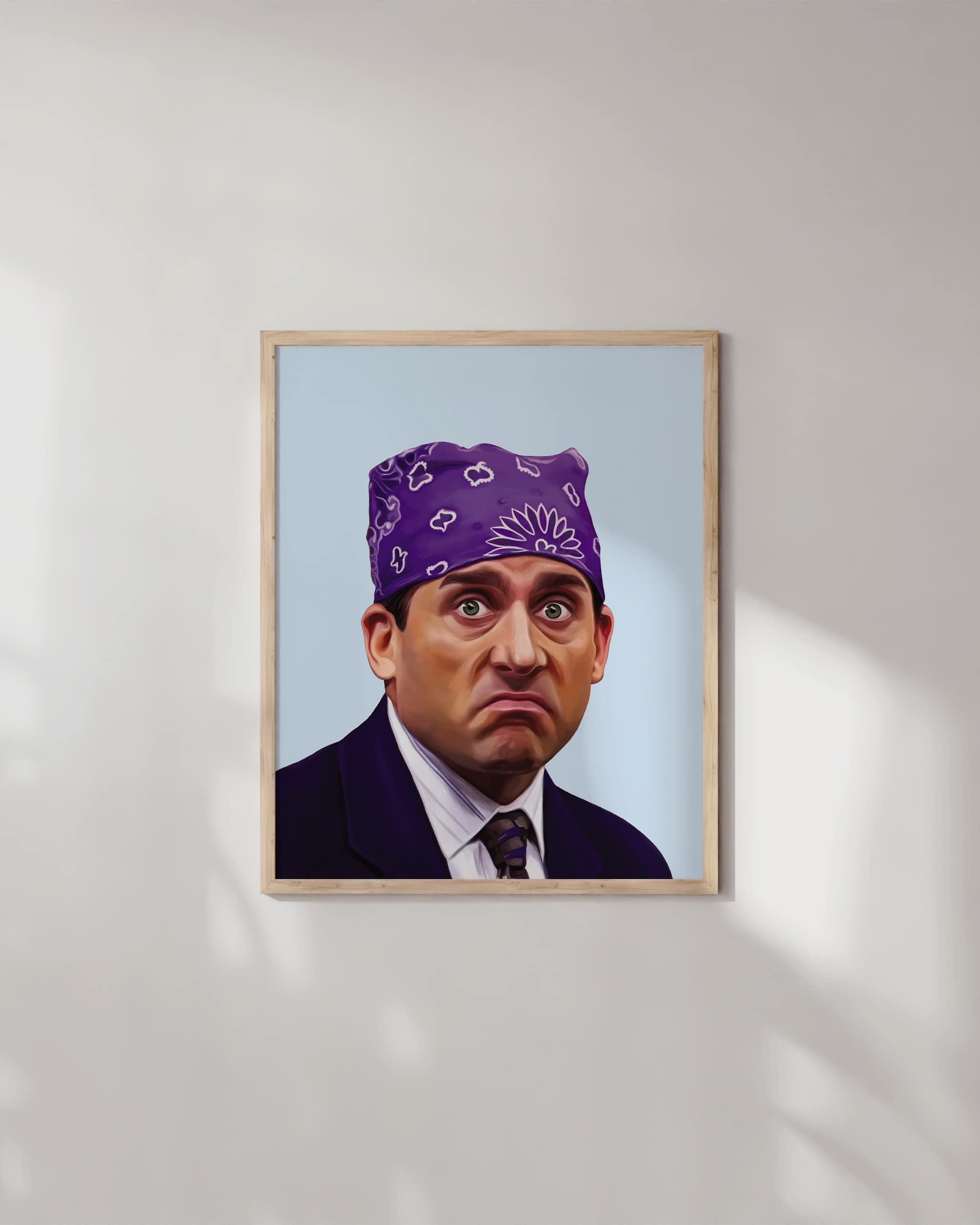 HAUS AND HUES Michael Scott Poster - The Office Wall Art, Unframed 16"x20", Prison Mike Meme Decor