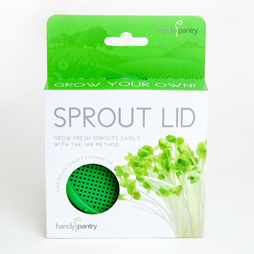 Sprouting Jar Strainer Lid - Fits Wide Mouth Jars - For Growing Sprouts & Other Uses