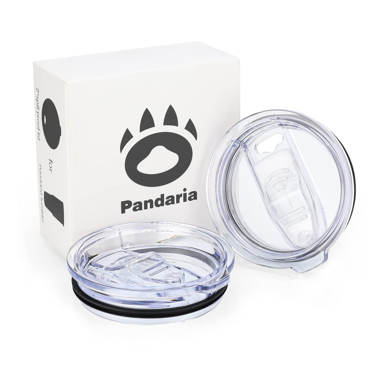 Pandaria 2 Pack 20Oz Tumbler Lids, Leak Proof Replacement Lids For Tumblers, Spill Proof Splash Resistant Slider Lids Covers Fit