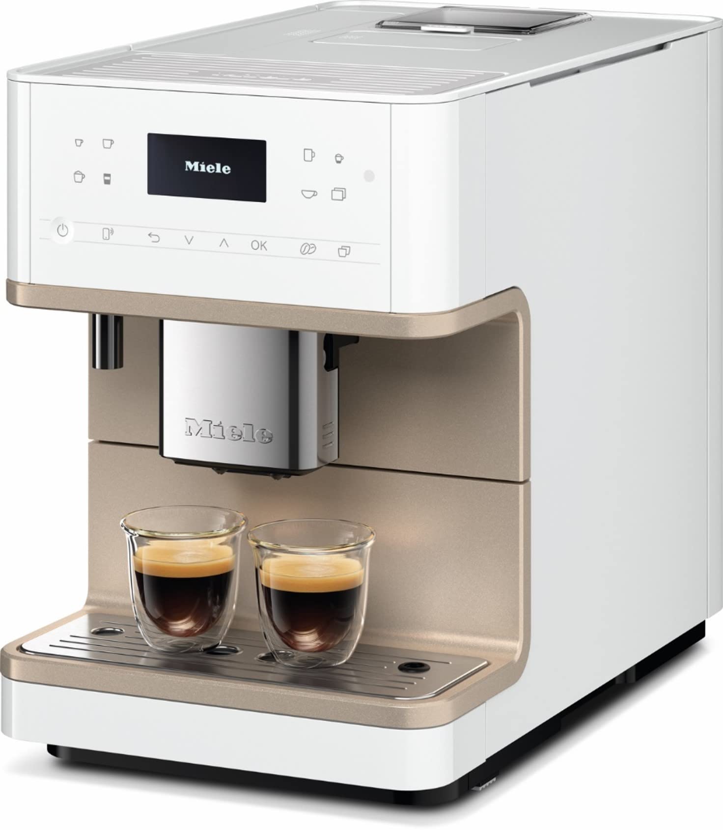 Miele Cm 6360 Milkperfection Automatic Coffee Machine - Onetouch For Two, Aromaticsystem, 8 Individual Profiles, Doubleshot, Wif