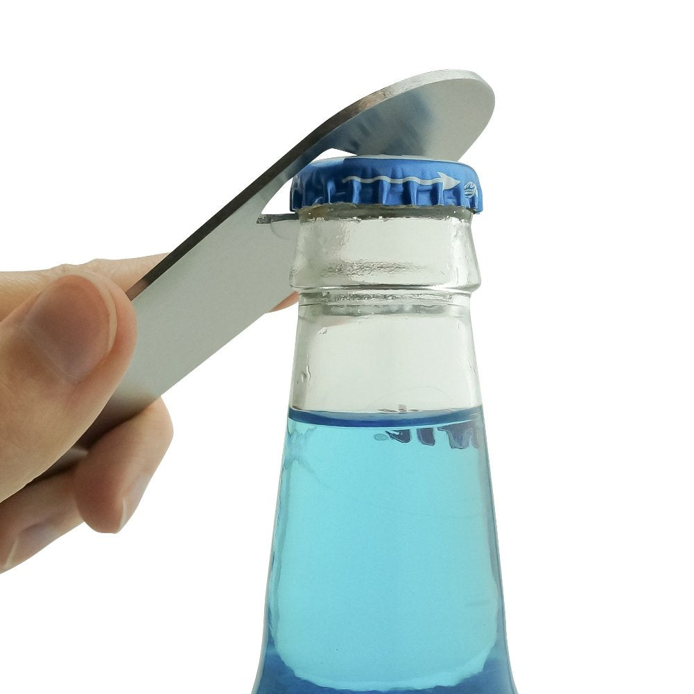 Mortal Kombat Klassic Finish Him Stainless Steel Vinyl Covered Flat Bartender Speed Bar Bottle Opener