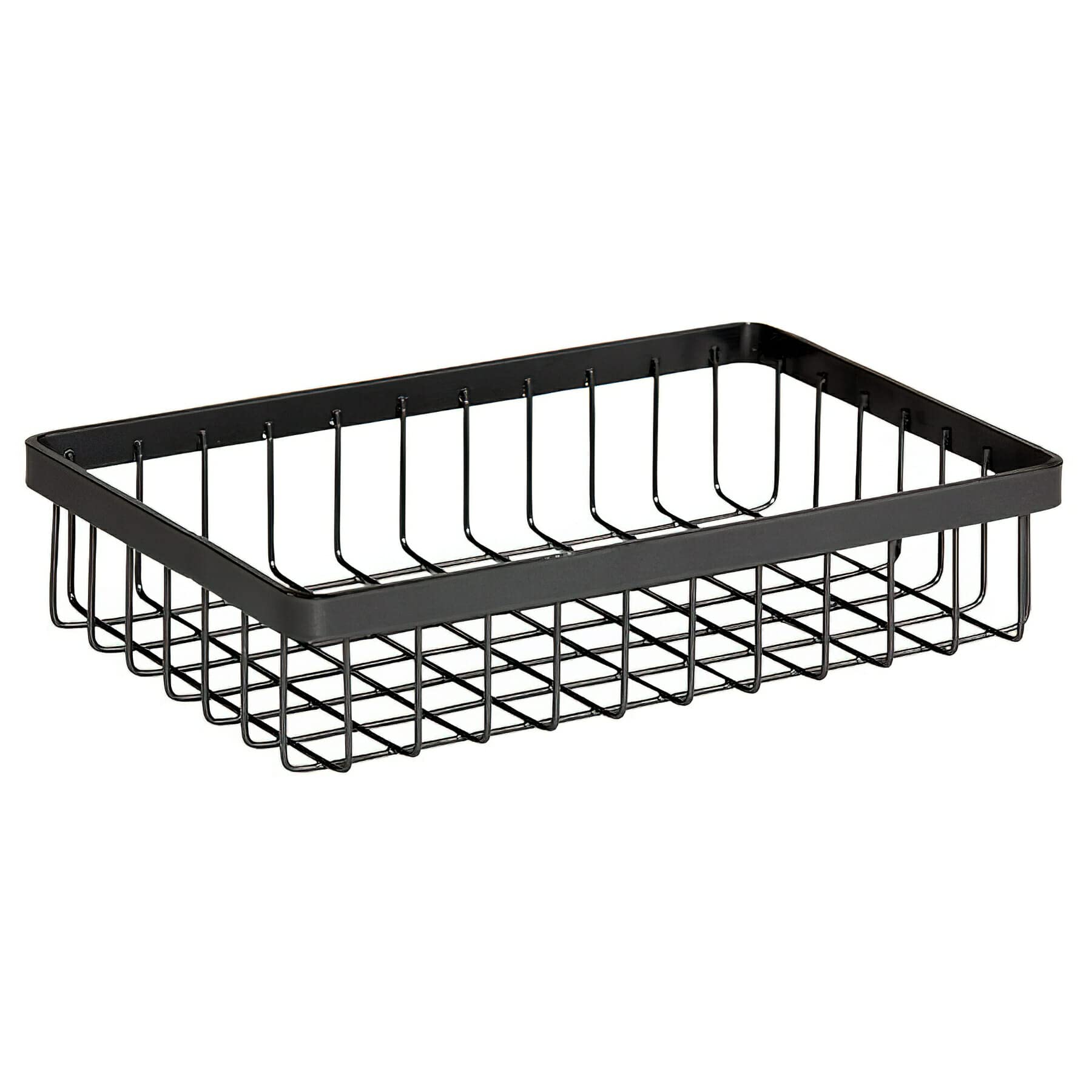 G.E.T. Wb-962-Mg Rectangular Metal Storage Wire Basket For Pantry, Produce And More, 9'' X 6'' X 2'', Gray