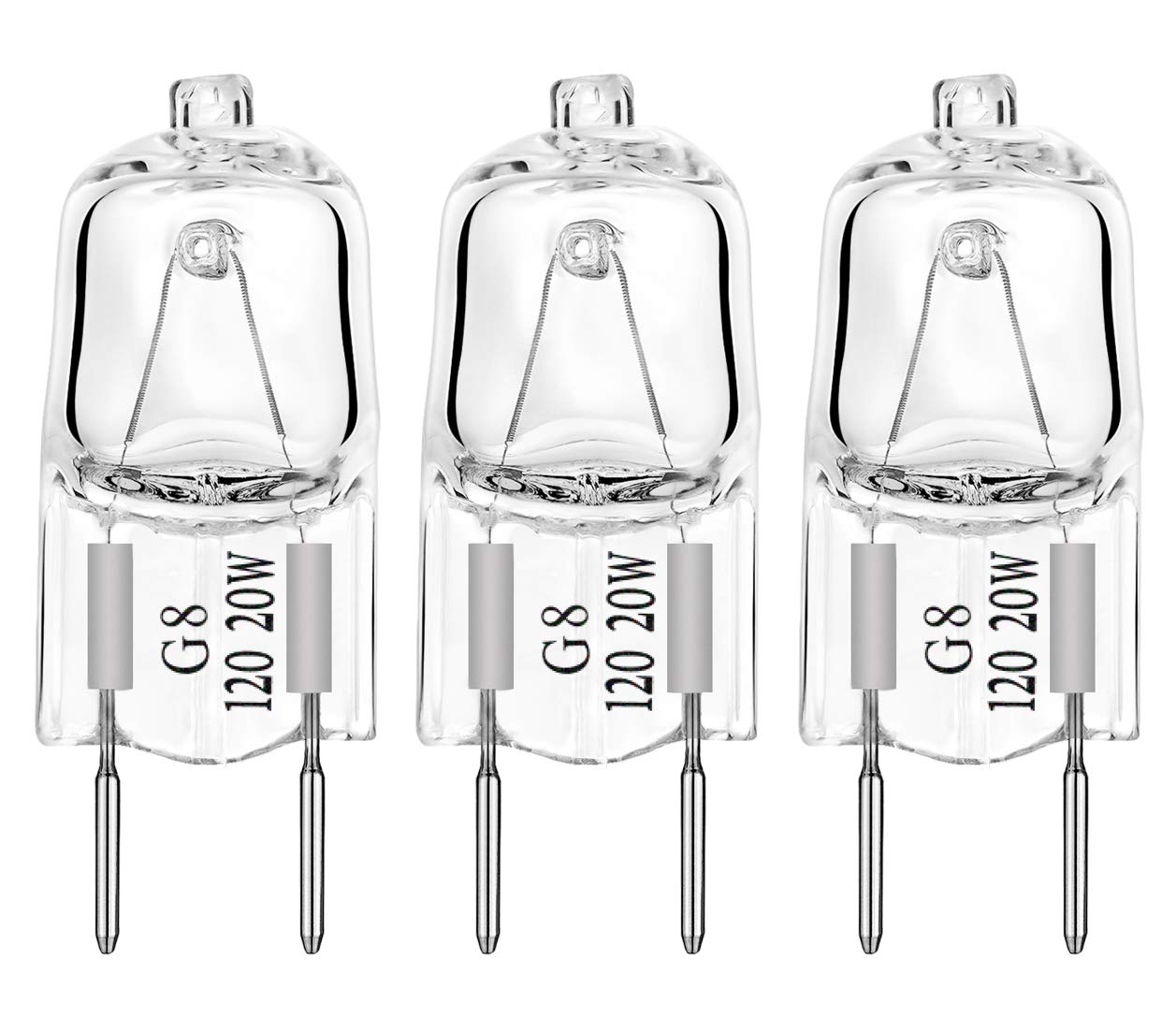 Ge Microwave Replacements, 20W Halogen Lamp Bulb Replaces Wb25X10019,Pack Of 3