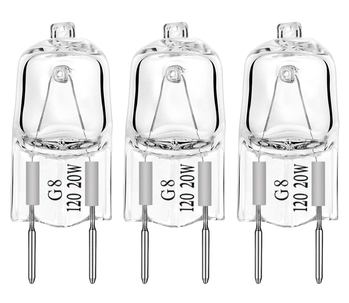 Ge Microwave Replacements, 20W Halogen Lamp Bulb Replaces Wb25X10019,Pack Of 3