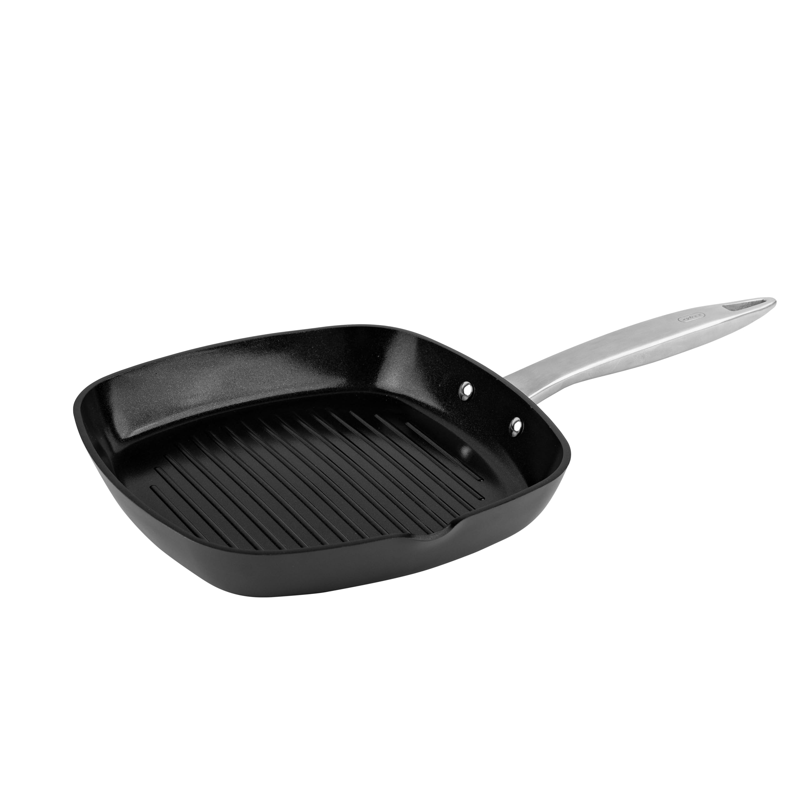 Zyliss Ultimate Pro Square Ceramic Grill Pan - Durable Grill Pan with Non-Stick Coating - Food- & Oven-Safe Pan for Grilling & M