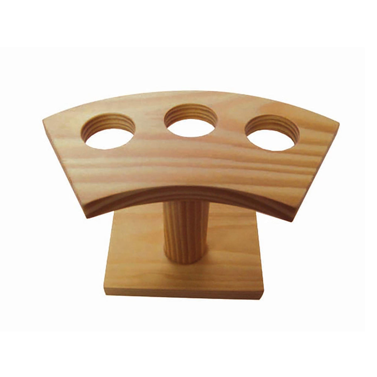 Packnwood 210Sbam3-3 Hole Bamboo Food Cone Stand And Temaki Display Bamboo Holder - Biodegradable Bamboo Cone Holder Stand - L 6