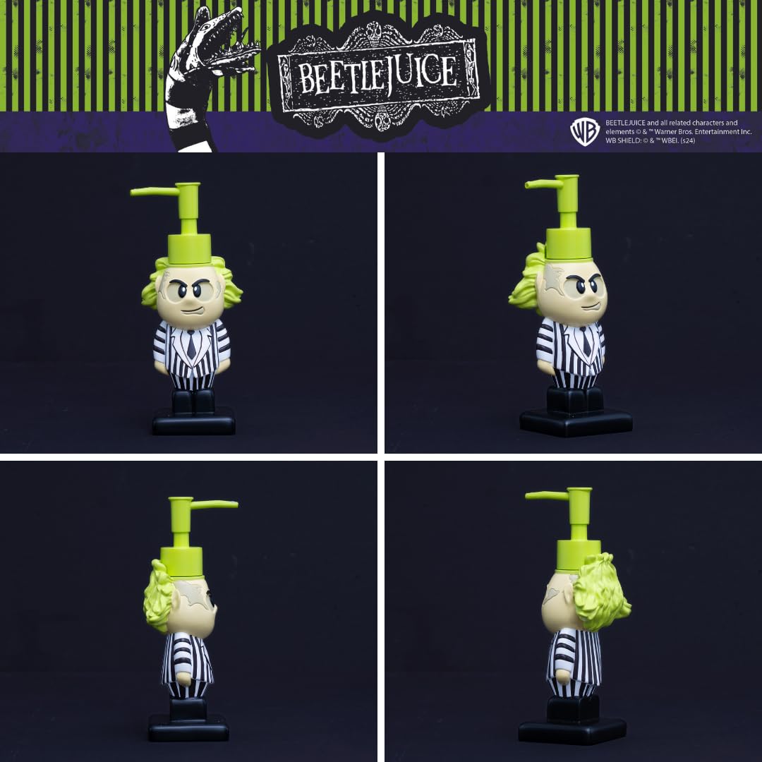 Beetlejuice Halloween Soap/Lotion/Hand Sanitizer Resin Pump Dispenser, 2.7 Ounces, (Officially Licensed Product) By Franco Colle