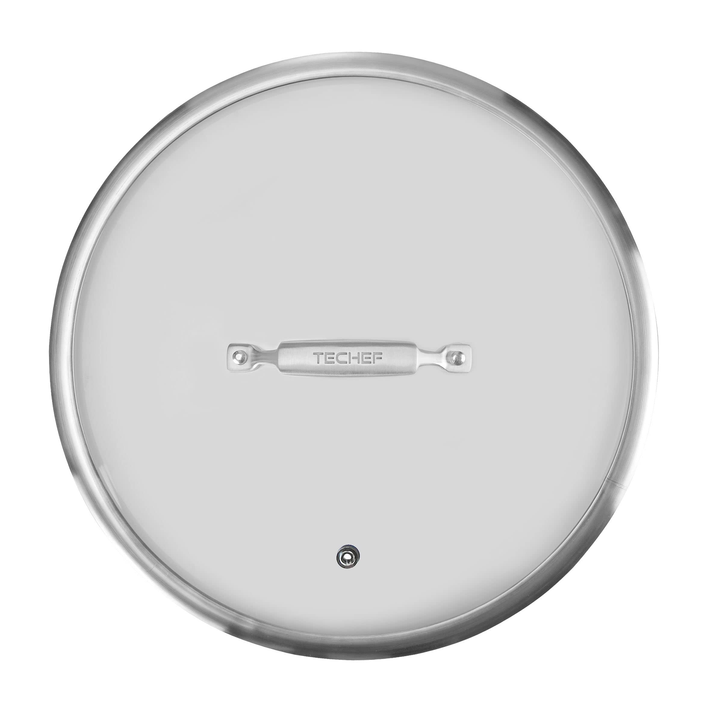 Techef - Tempered Glass Lid With Stainless Steel Handle, Made In Korea (12-Inch)