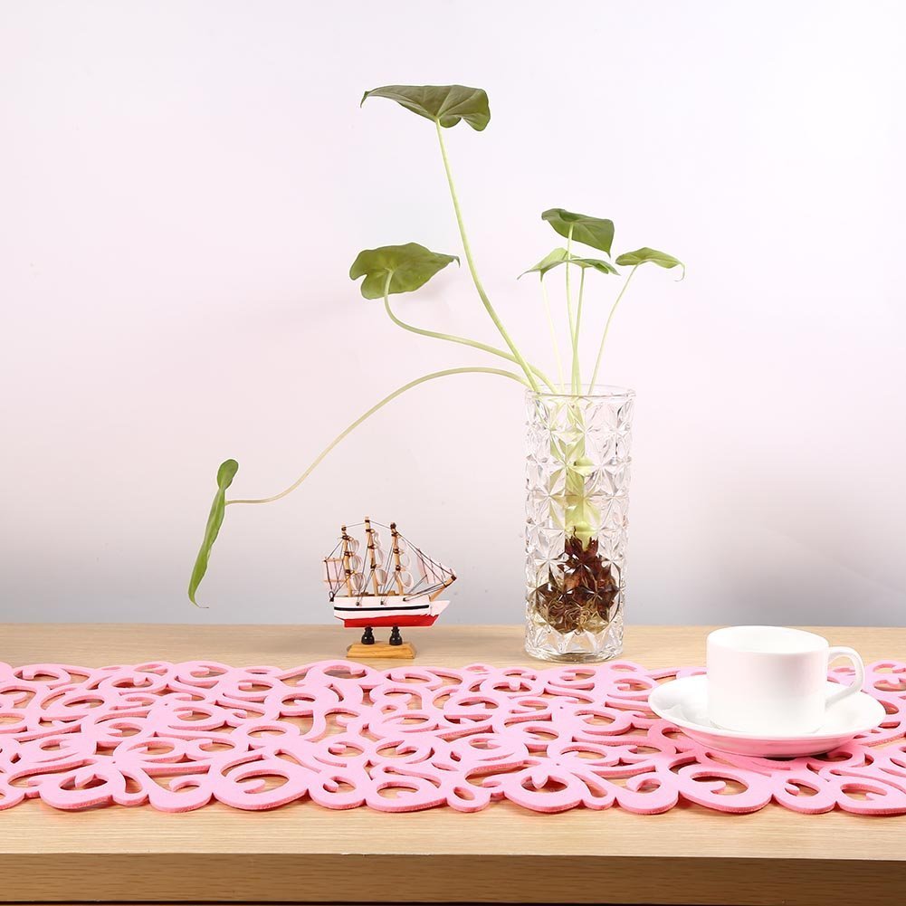 Rectangle Felt Table Runner 7 Colors Table Mats For Home Kitchen Decoration-40 X 11Inch