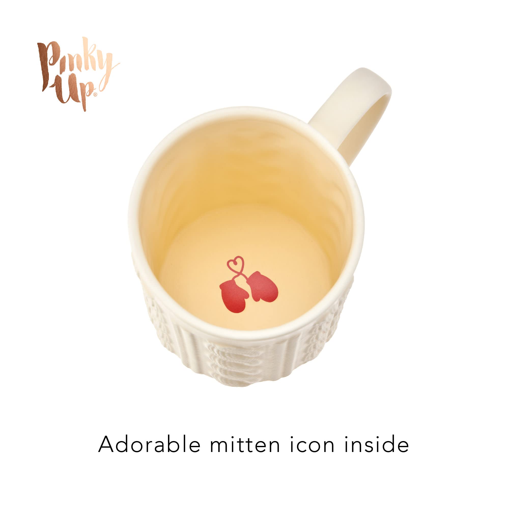 Pinky Up Annette Loose Leaf Tea Cup, Ceramic Travel Mug With Infuser And Lid, For Work, Office, Picnic, Camping, Outdoor Party,