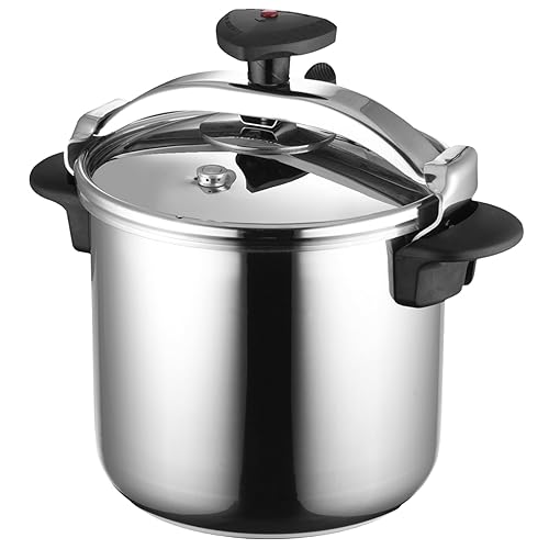 MAgEFESA Star Quick Easy To Use Pressure cooker, 1810 Stainless Steel, Suitable for induction Thermodiffusion bottom, 3 Security