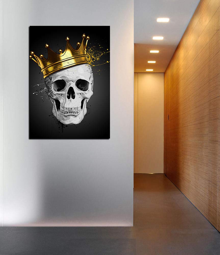 Cortesi Home 'Royal Skull' By Nicklas Gustafsson, Canvas Wall Art, 26'' X 36''