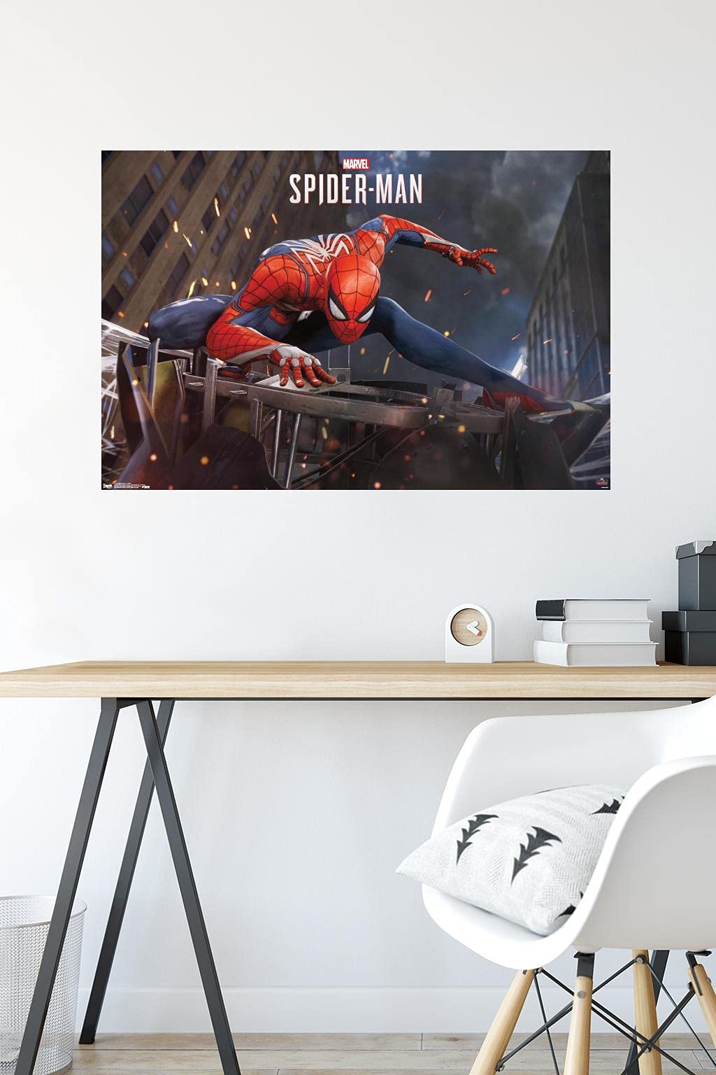 Trends International Spider-Man Action Wall Poster, 22.375" x 34", Premium Unframed Version