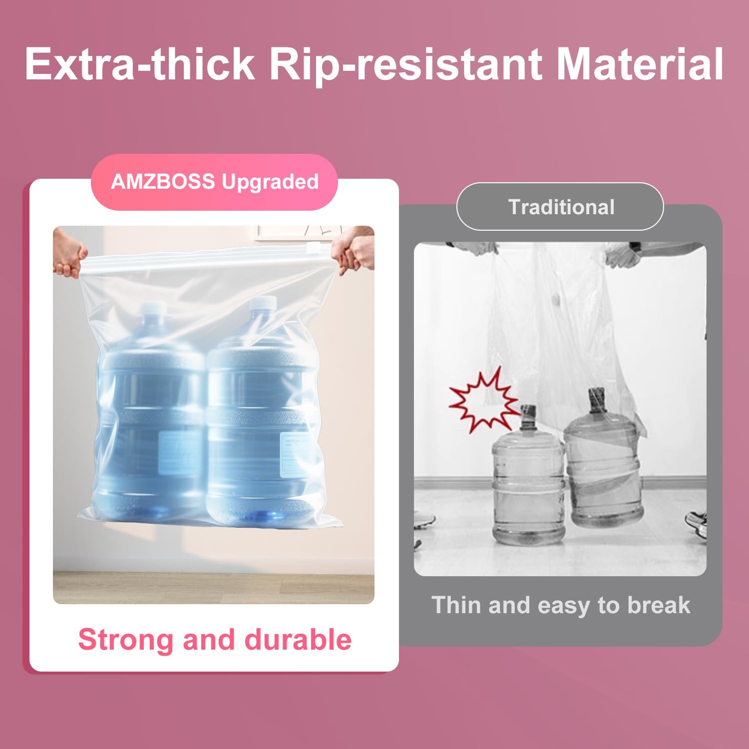 Vacuum Seal Bags for Clothing Travel, 5 Pack Space Saver Vacuum Storage Bags with Electric Pump,Portable Compression Sealer for