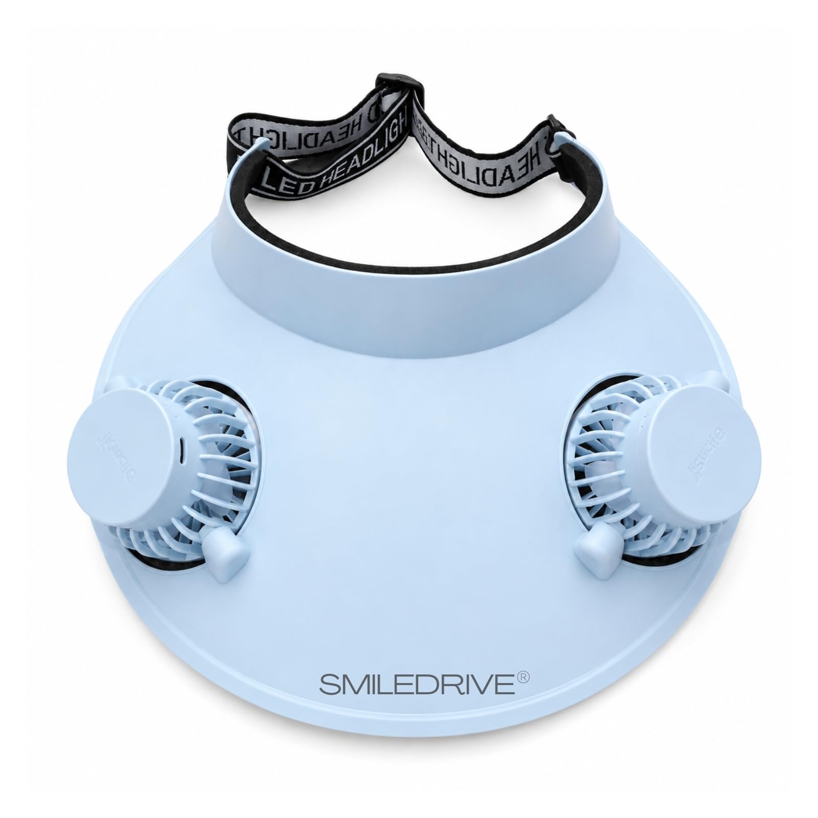 Smiledrive Cooling Fan Cap With Dual Rechargeable Fans | Blue