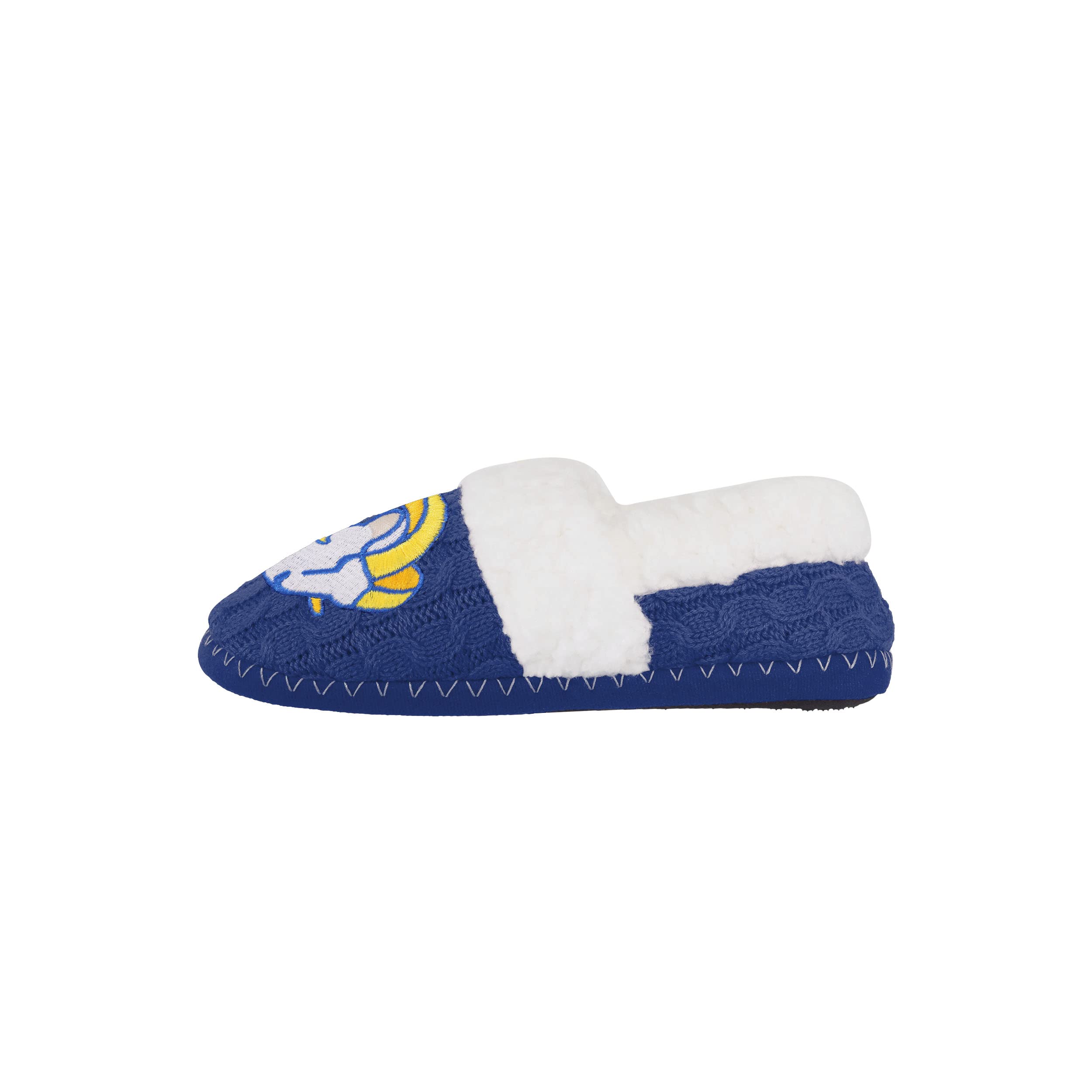 FOCO NFL Women's Team Color Moccasin Slipper - Size S - Model SLPWMNF16FURMOC2