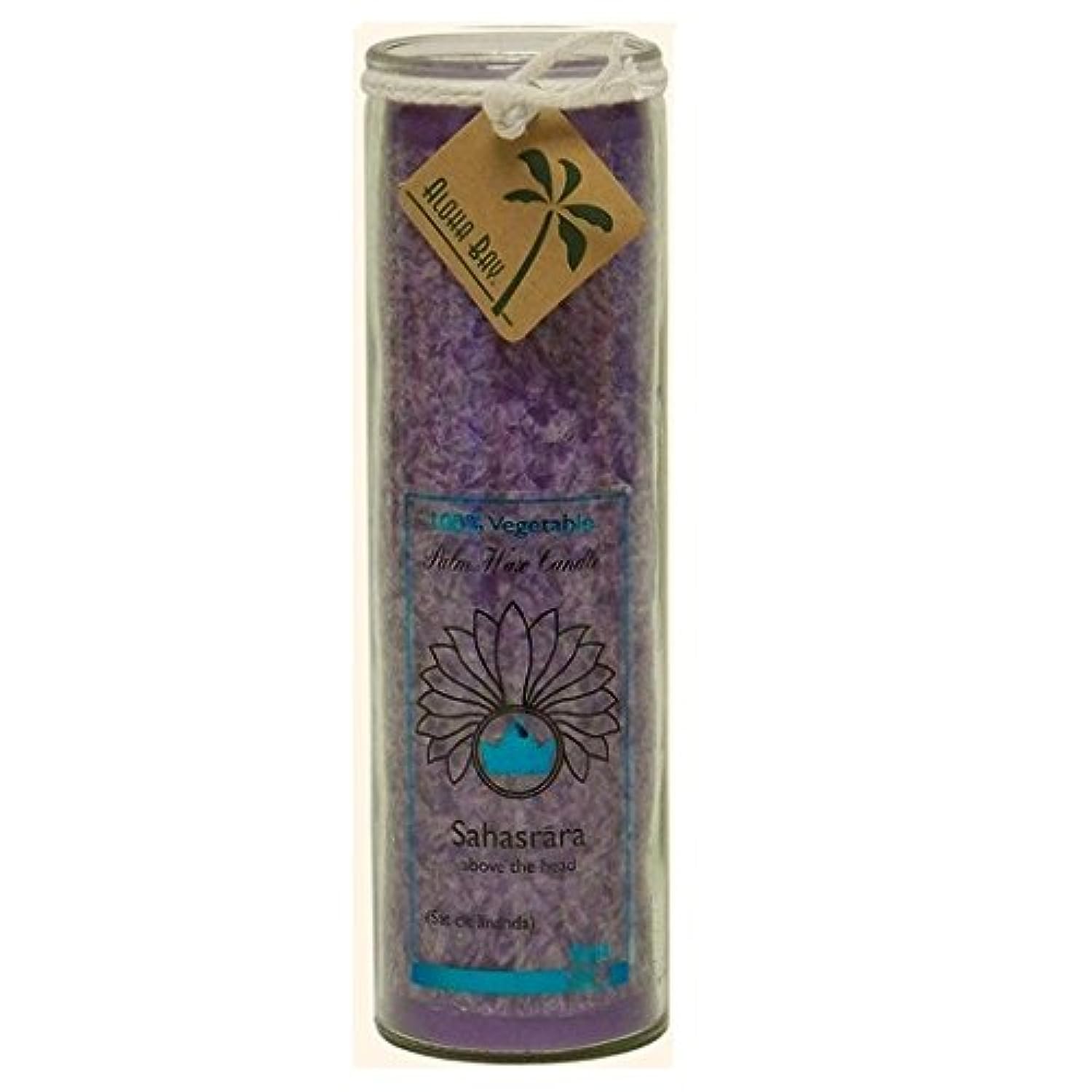 Aloha Bay Unscented Chakra Jar Happiness Candle, Violet