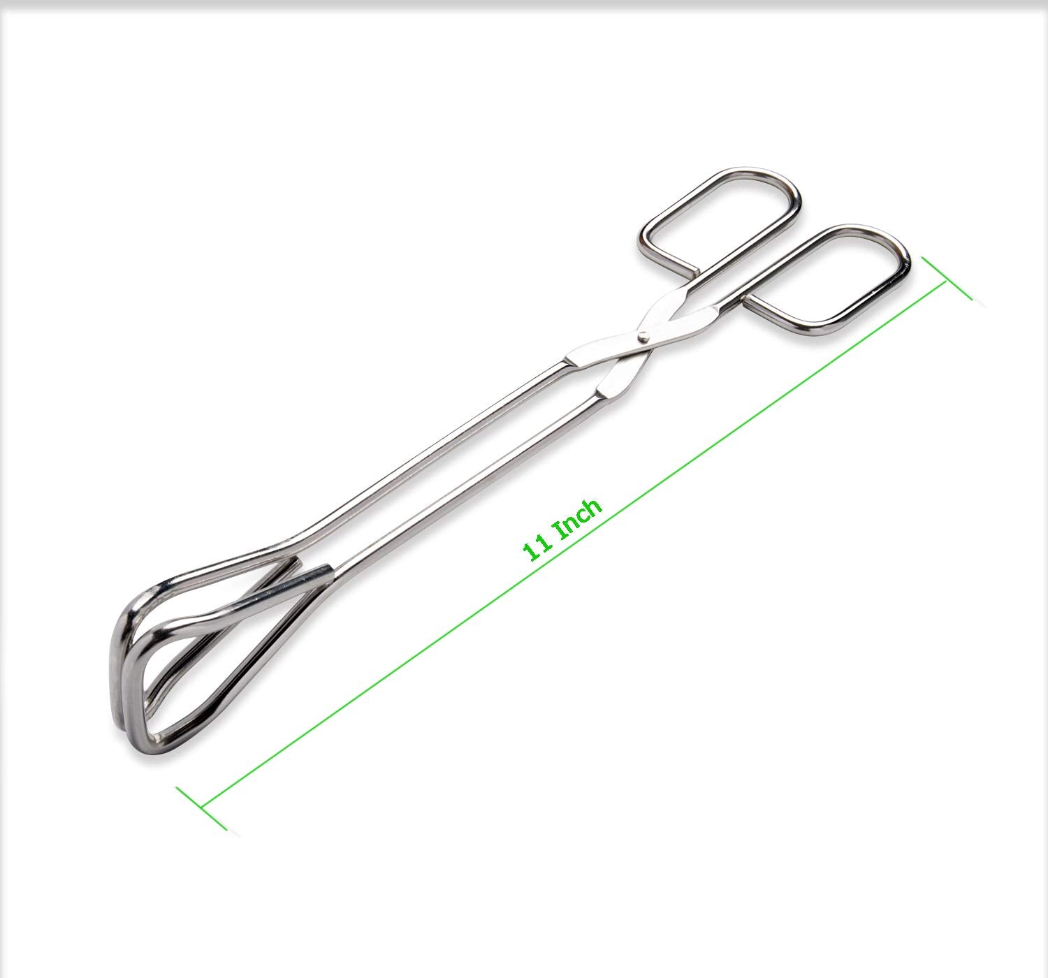 Food Tongs  Hiash Heavy Duty Stainless Steel Kitchen Tongs for Cooking  Barbecue  Serving Scissors Tongs - Buffet Pliers 11 Inch
